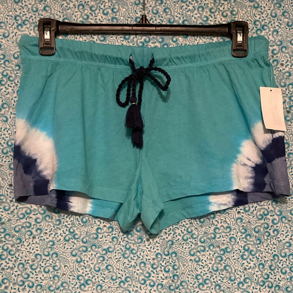 Jenni Tie-Dye Boxer Shorts w/ drawstring waist, Size: Medium